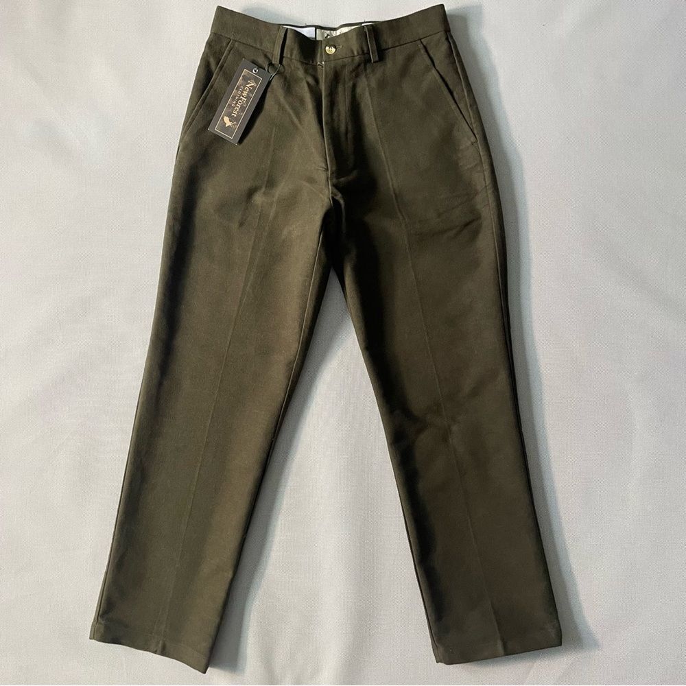 New Forest Clothing Olive Moleskin Pants NWT Size 30W-29L